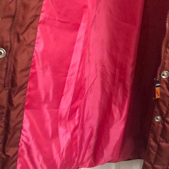 Full Length Down Burgundy Coat Size XS - Picture 10 of 11